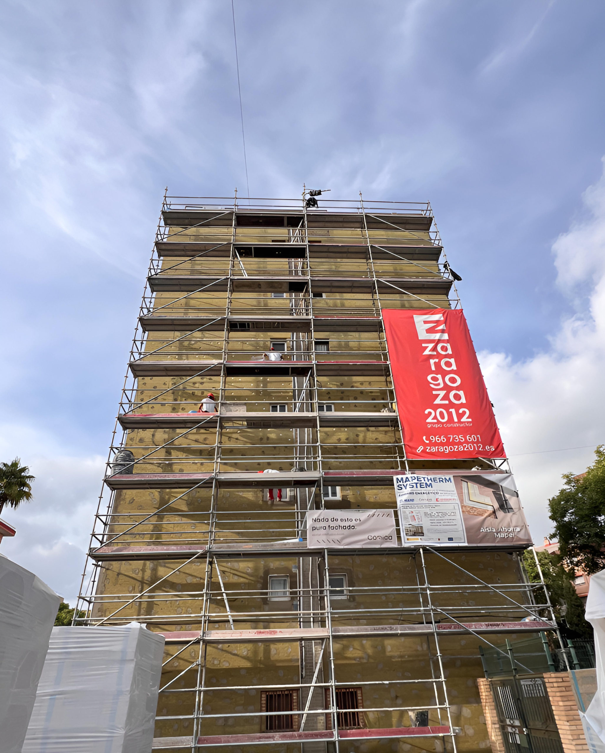 Fachada lateral Complejo Intervivienda, Murcia