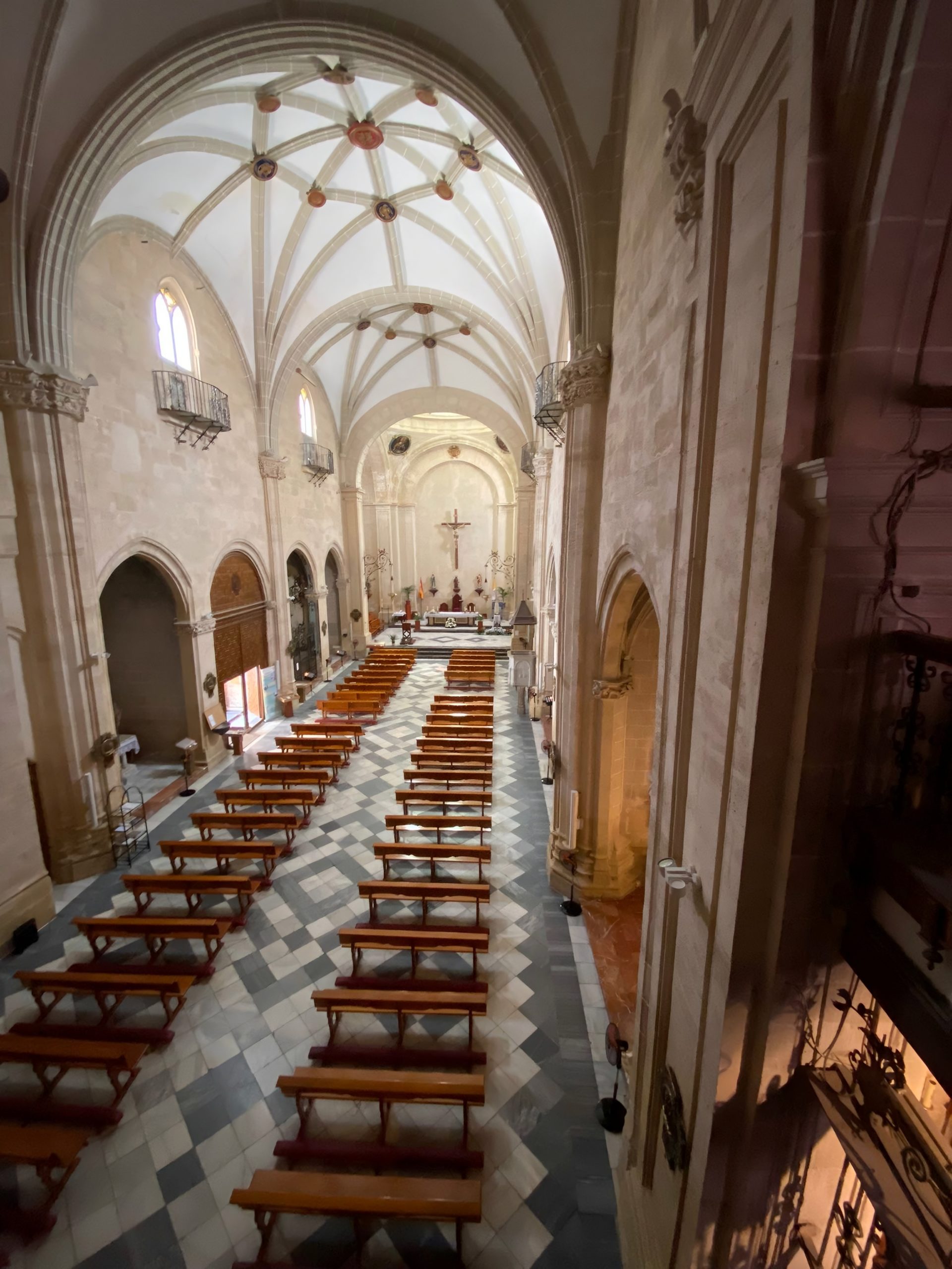 Vista del interior de la Iglesia de las Santas Justas y Rufina en Orihuela