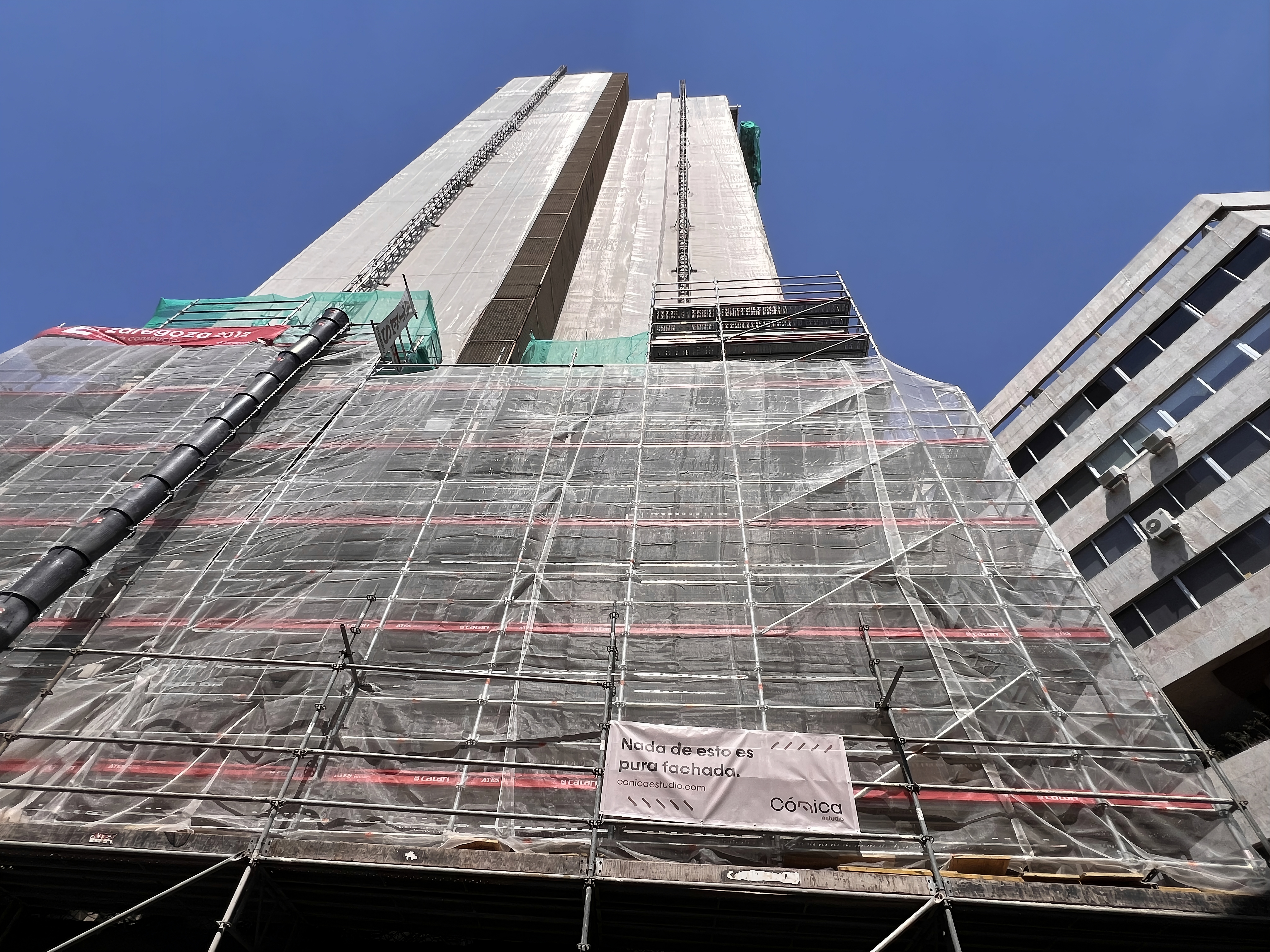 Actuación en fachada. Complejo Princesa 25-27. Madrid